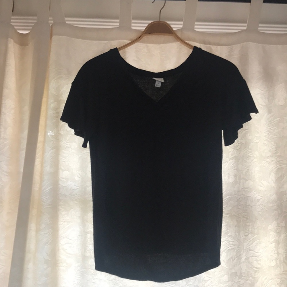 Ruffle sleeve top